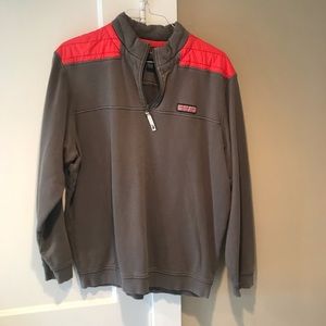 Gray and Red Vineyard Vines Shep Shirt Size L